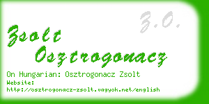 zsolt osztrogonacz business card